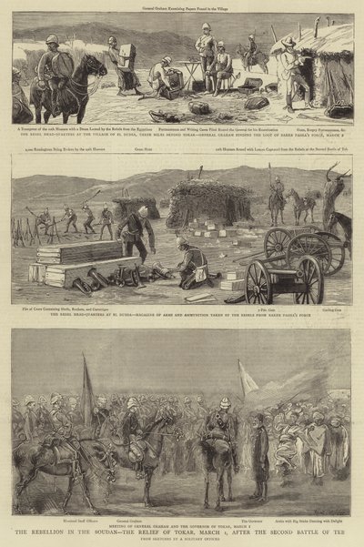 La rebelión en el Sudán, el alivio de Tokar, 1 de marzo, después de la segunda batalla de Teb de Charles Edwin Fripp